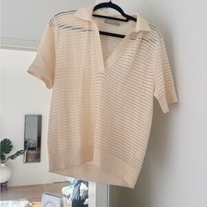 Everlane Crochet Polo-M